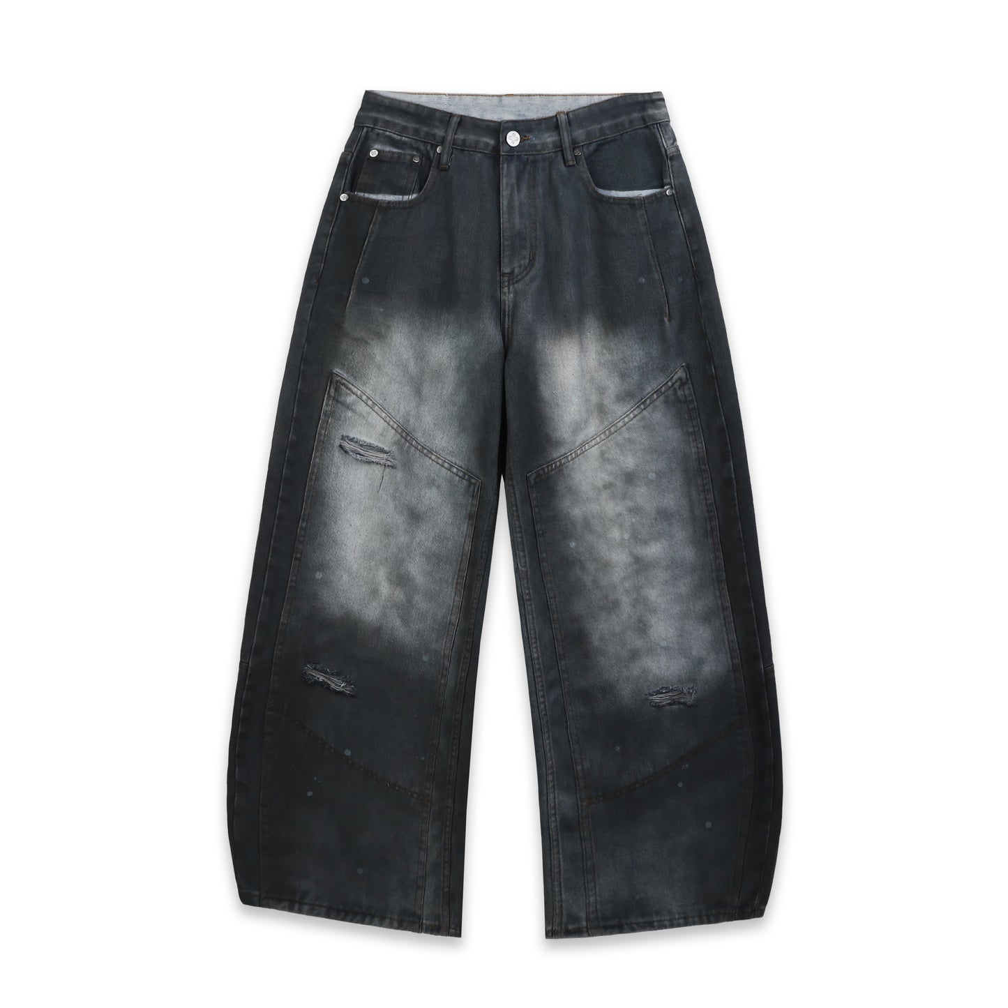 SWE PANEL FADE JEANS - ACID BLACK