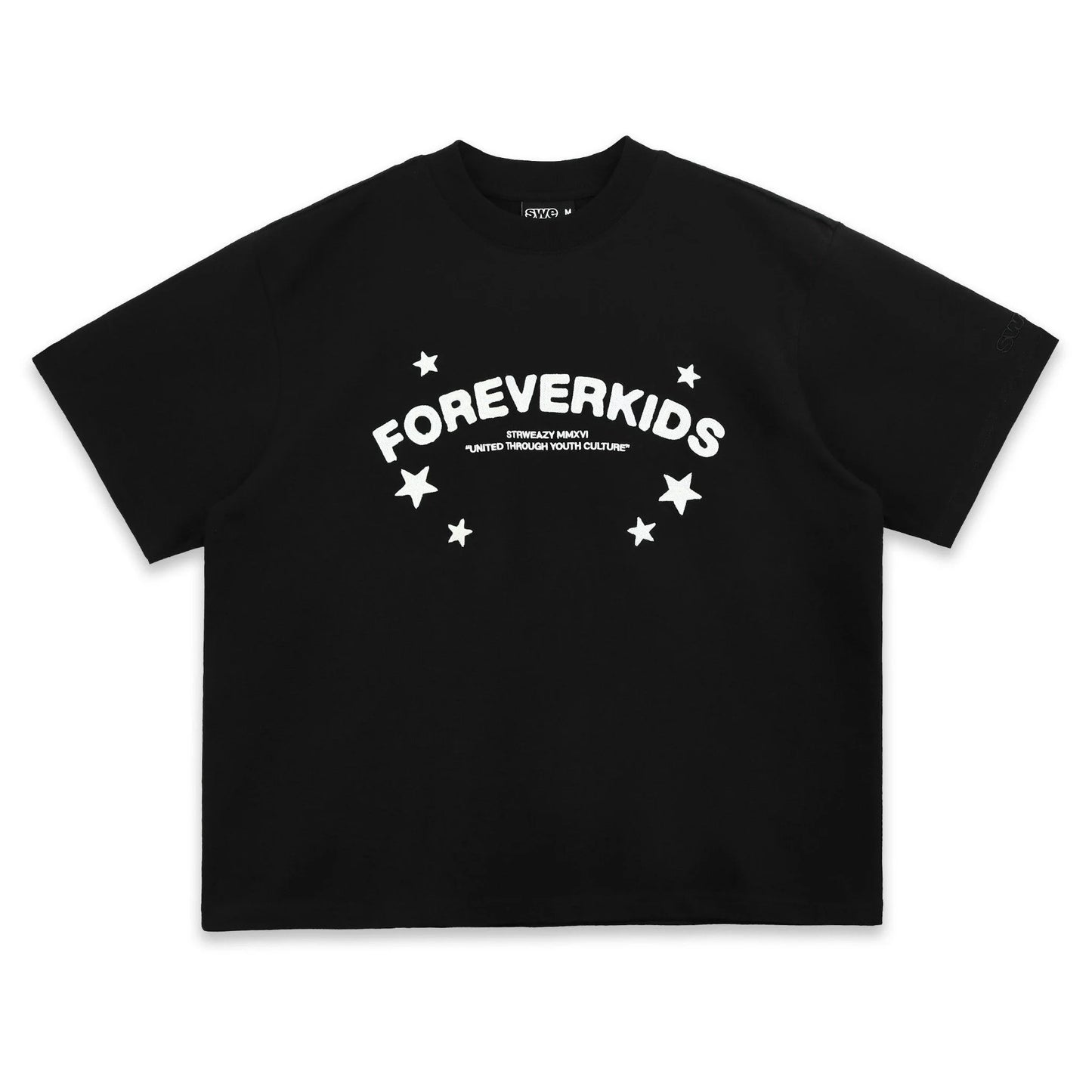 SWE 4EVERKID BOXY TEE - WHITE/BLACK