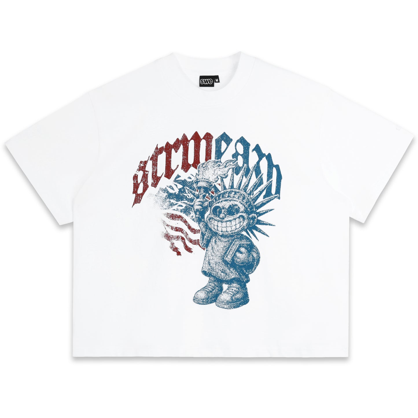 SWE LIBERTY BOXY TEE - WHITE
