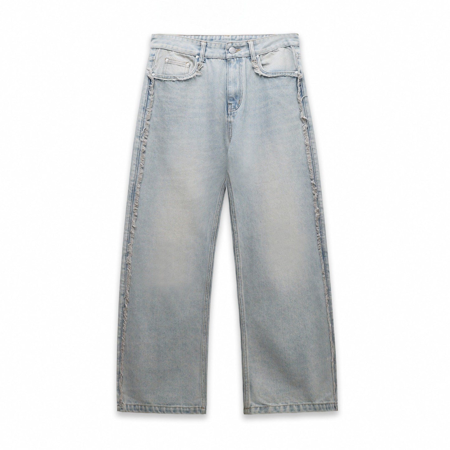 EDGE WASHED JEANS - BLACK/LIGHT BLUE/BLUE