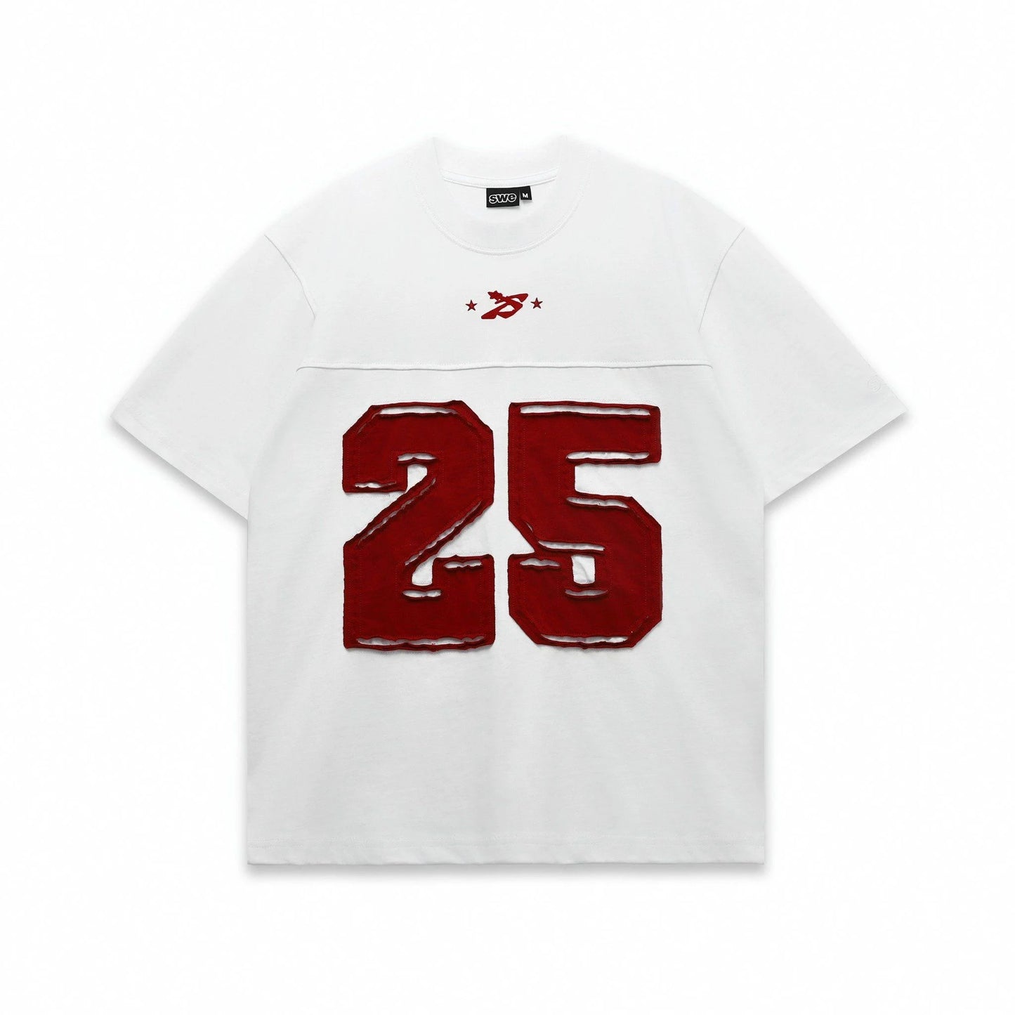 HOLLOW TEE - WHITE/NAVY