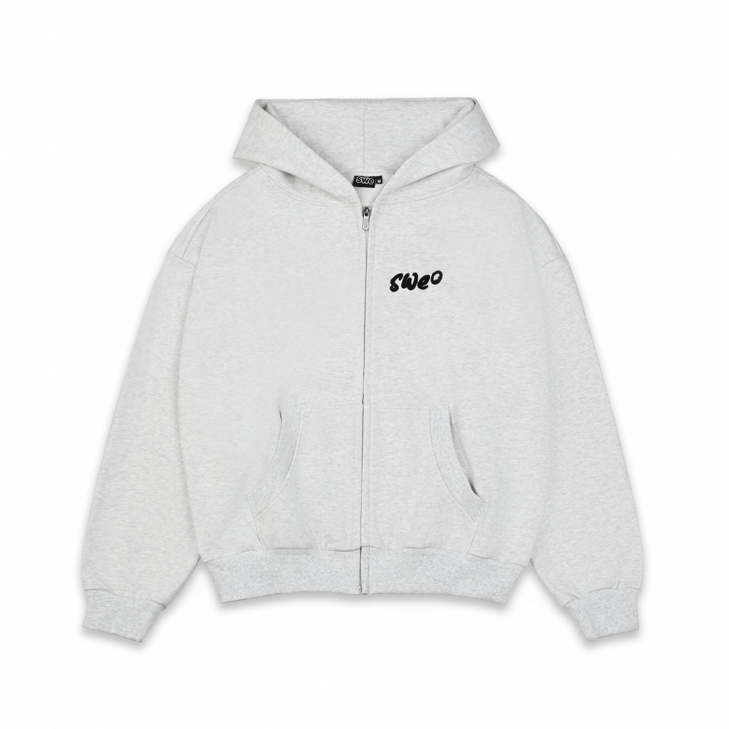 SWE SIGNATURE ZIP HOODIE - CREAM/BLACK/GRAY