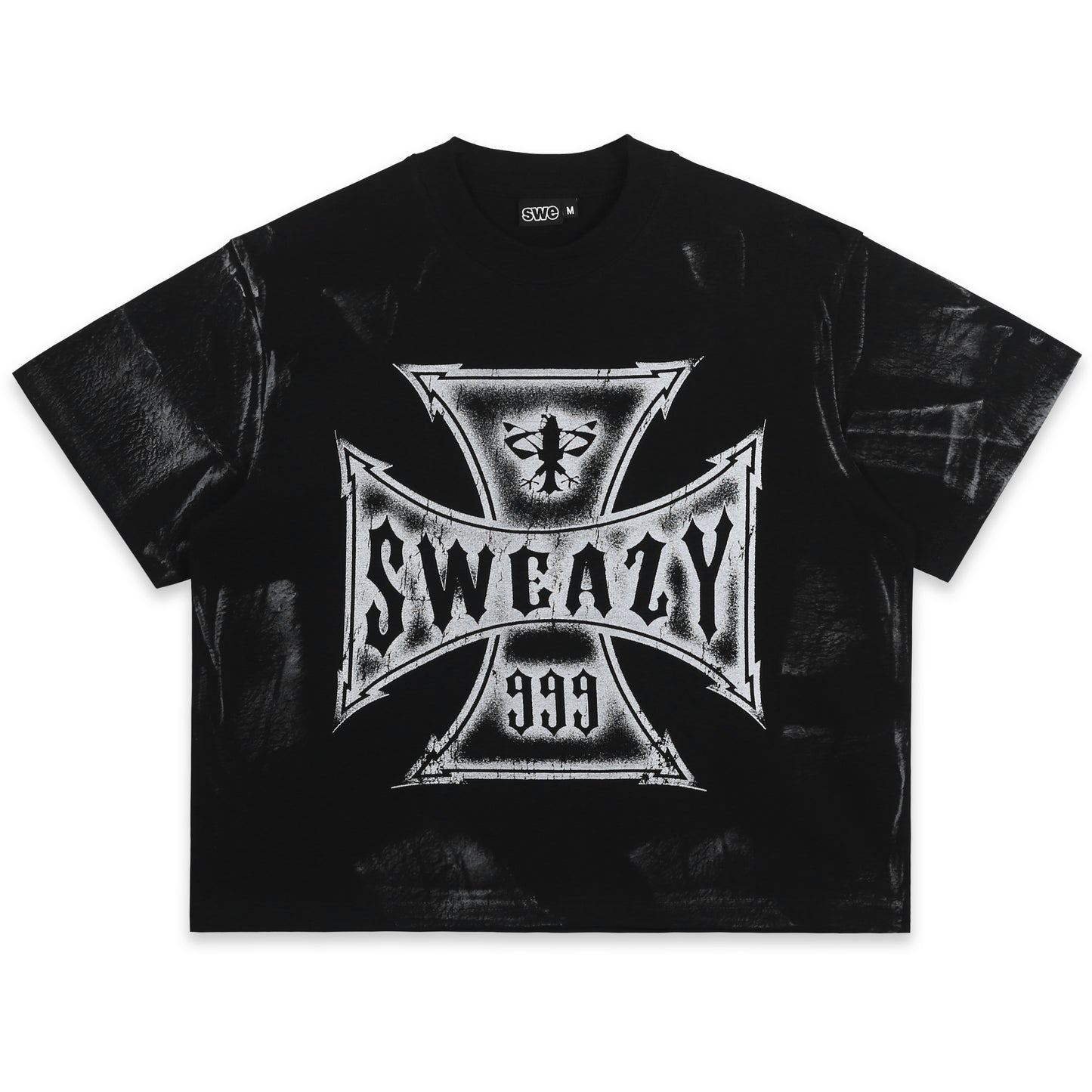 SWE CROSS BOXY TEE - BLACK