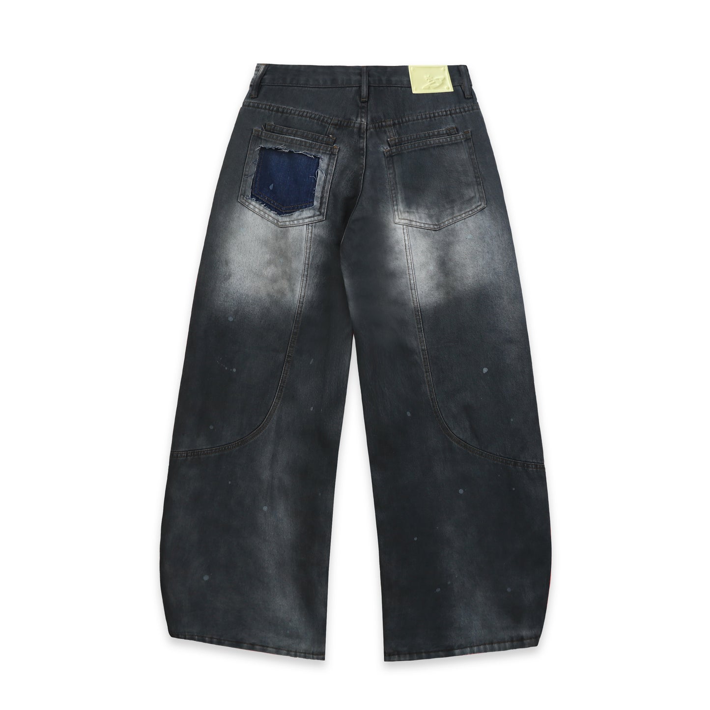 SWE PANEL FADE JEANS - ACID BLACK