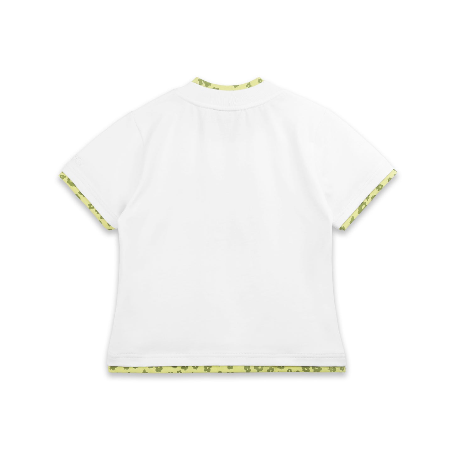 SWE BLOOM BABY TEE - WHITE/BLACK