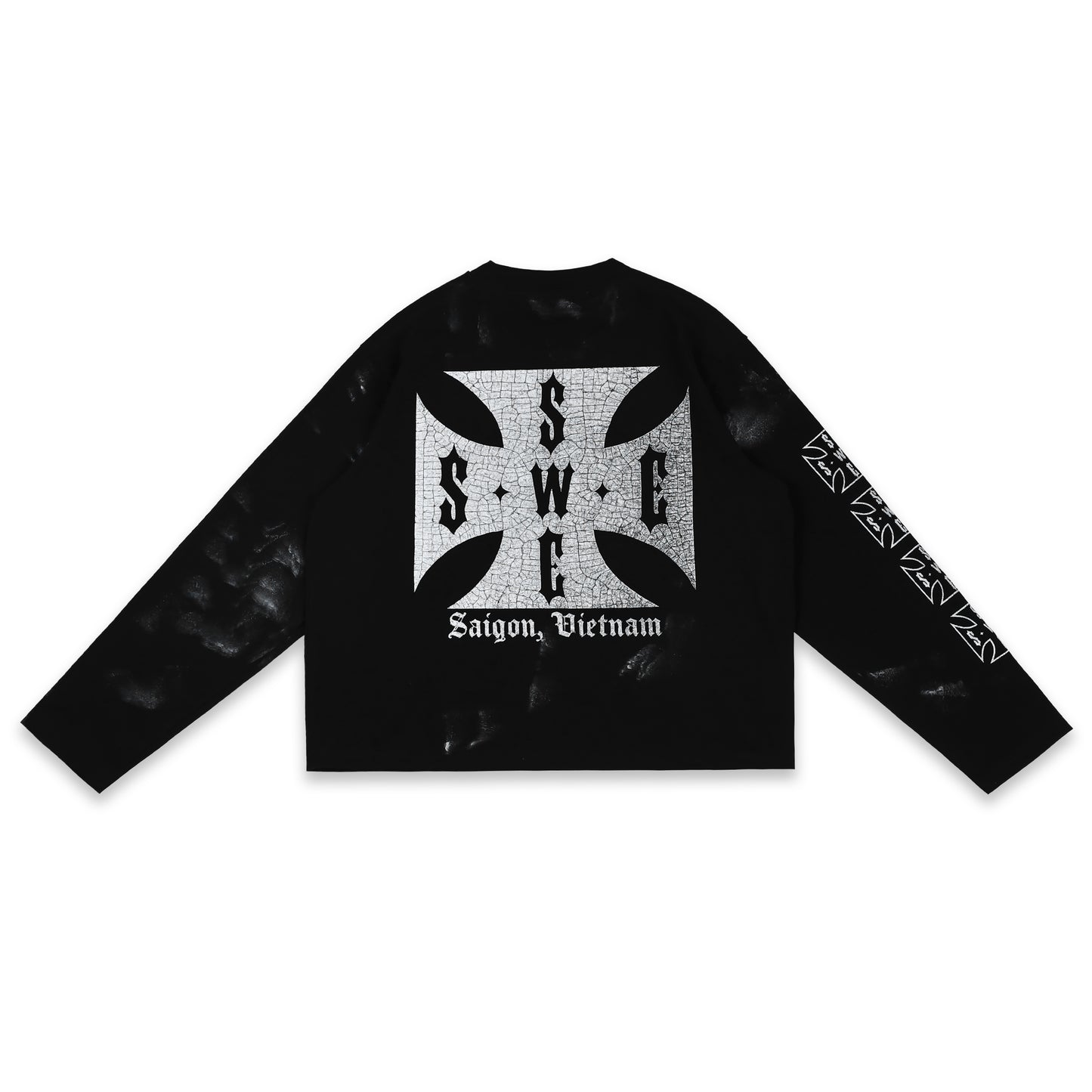 SWE CROSS L/S BOXY TEE - BLACK