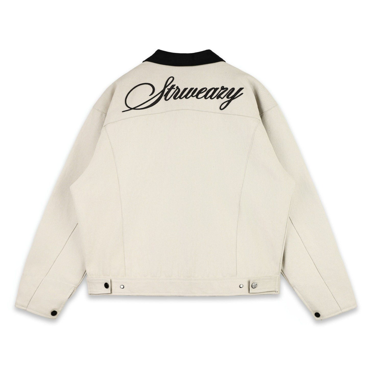 SCRIPT JACKET - BLACK/BEIGE