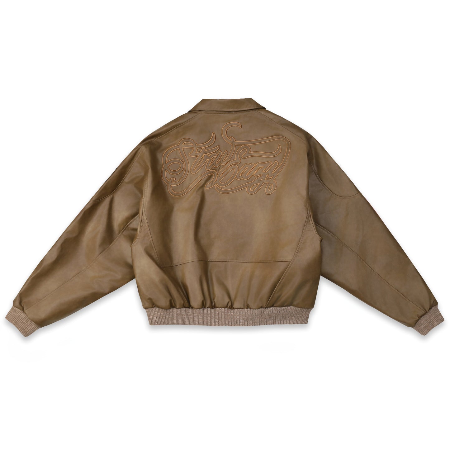 SWE EAZY LEATHER BOMBER - BROWN