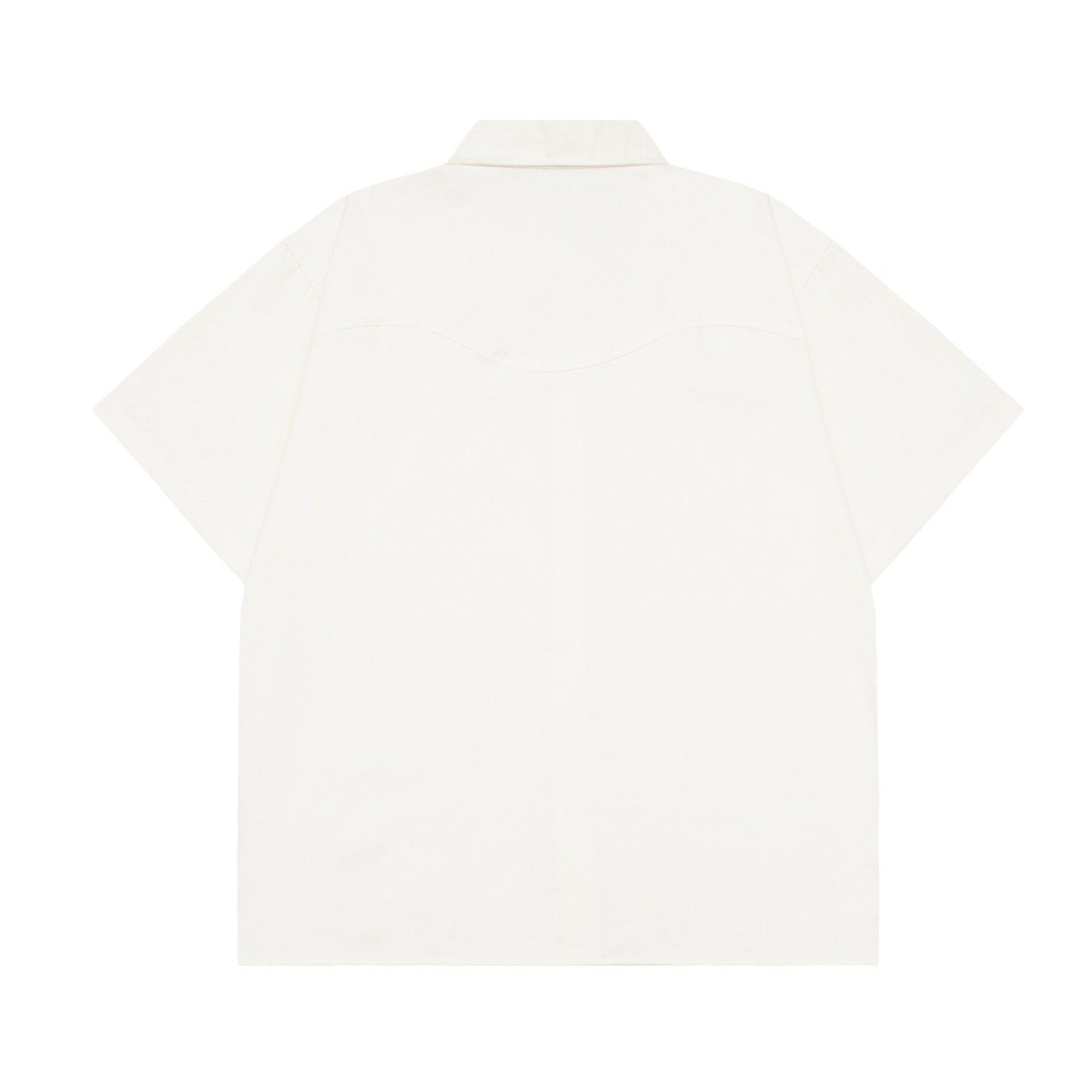 RED BUTTON SHIRT - BLACK/OFF WHITE