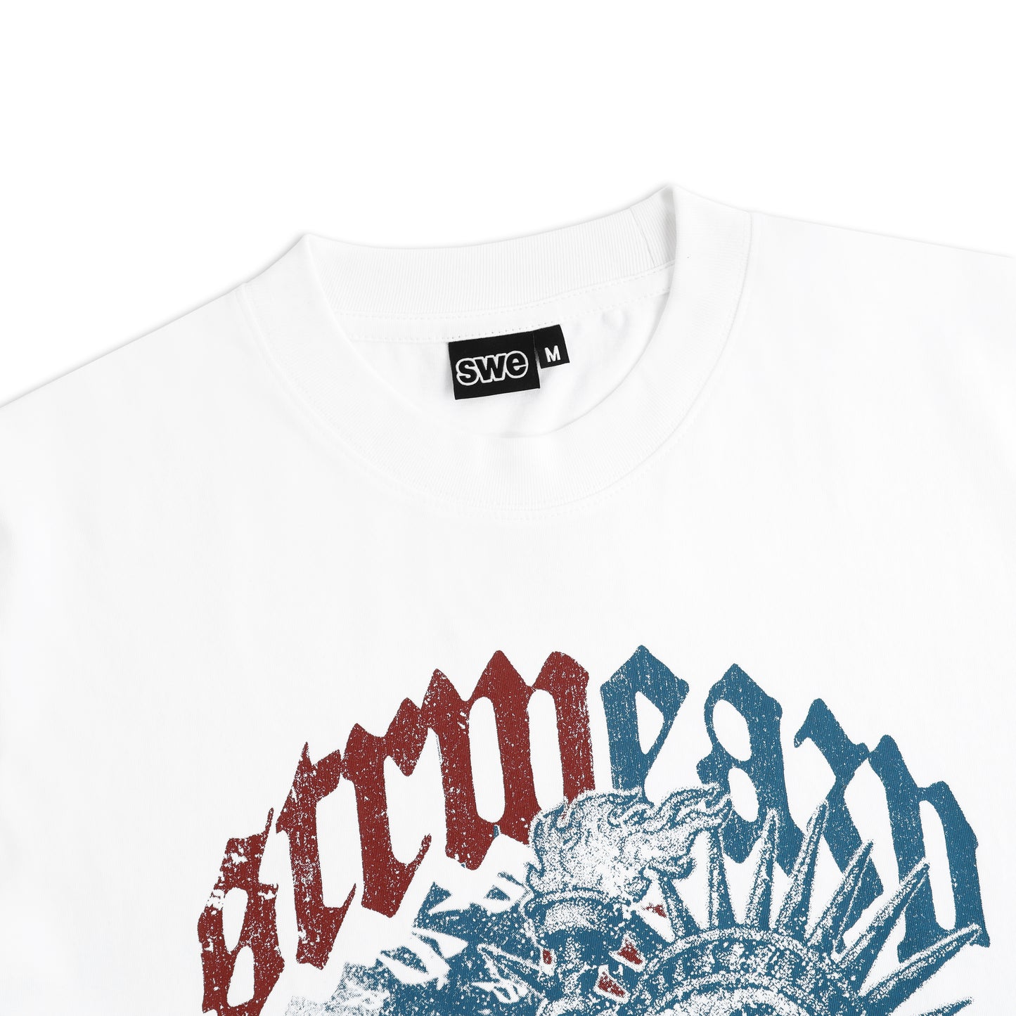 SWE LIBERTY BOXY TEE - WHITE