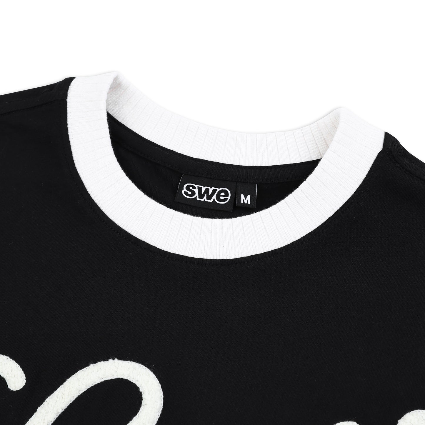 SWE LOOP BOXY TEE - BLACK/GRAY/NAVY