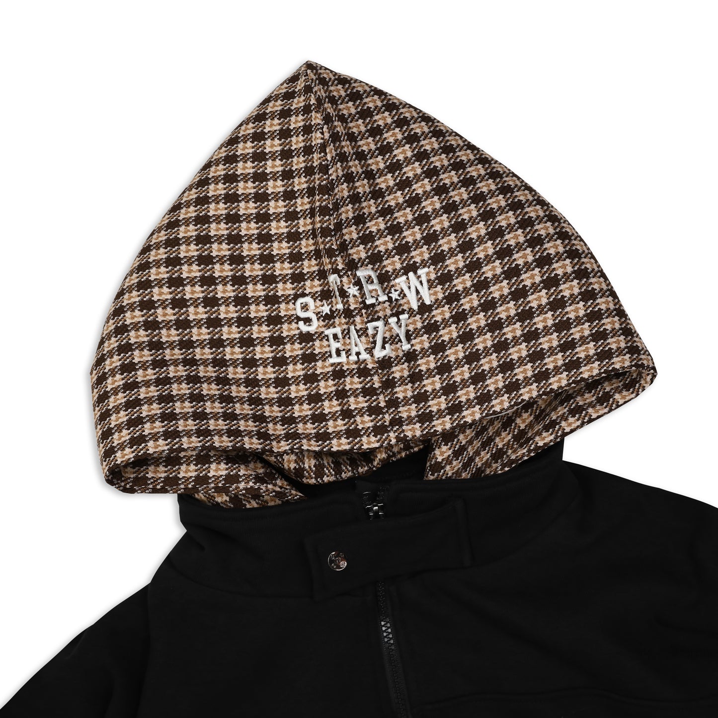SWE HOODSTACK ZIP JACKET - BLACK/BROWN