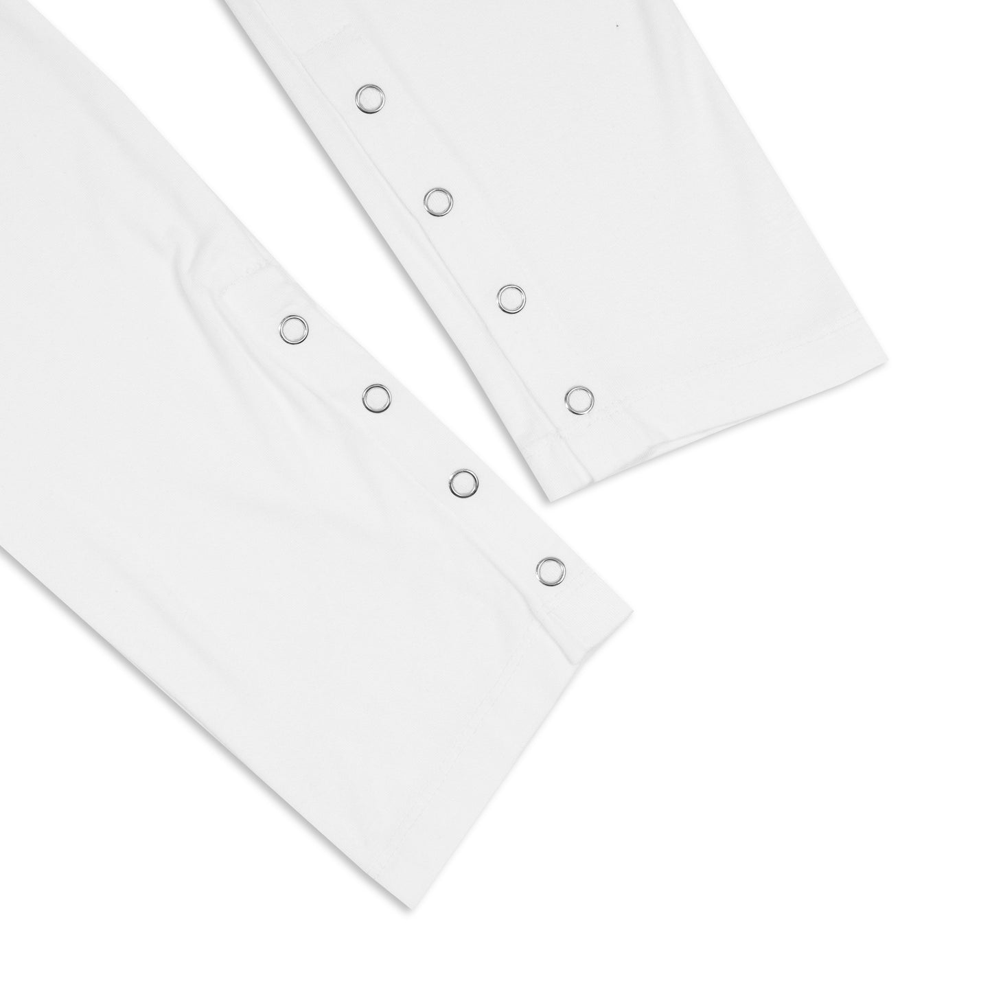 SWE ETIE BUTTON L/S TEE - WHITE