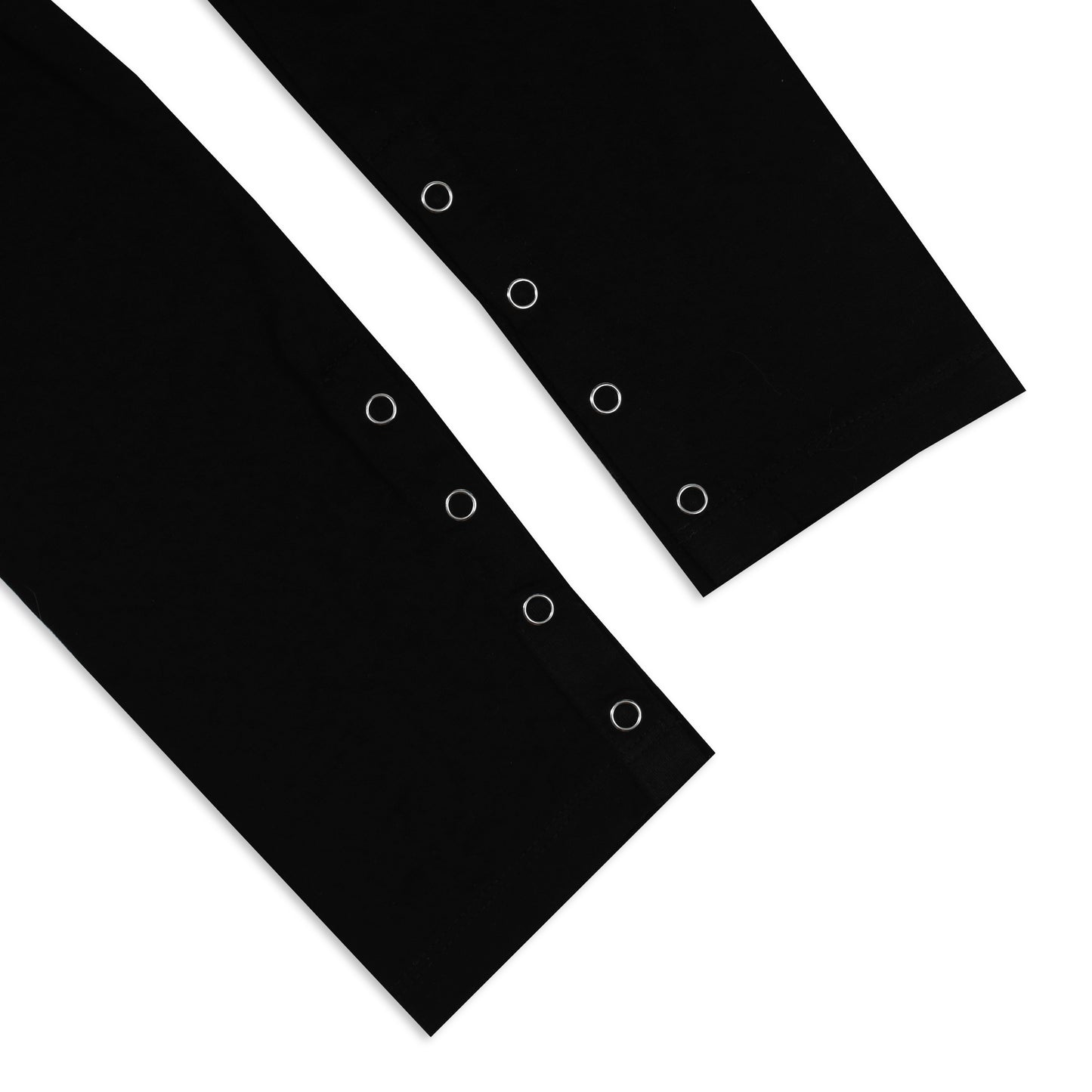 SWE ETIE BUTTON L/S TEE - BLACK