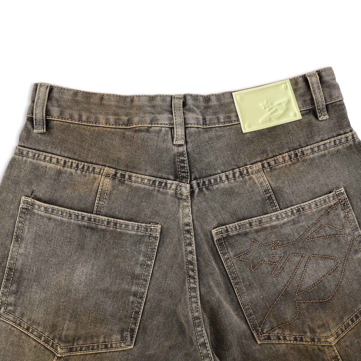 SWE ARC WIDE JEANS - MUD FADE