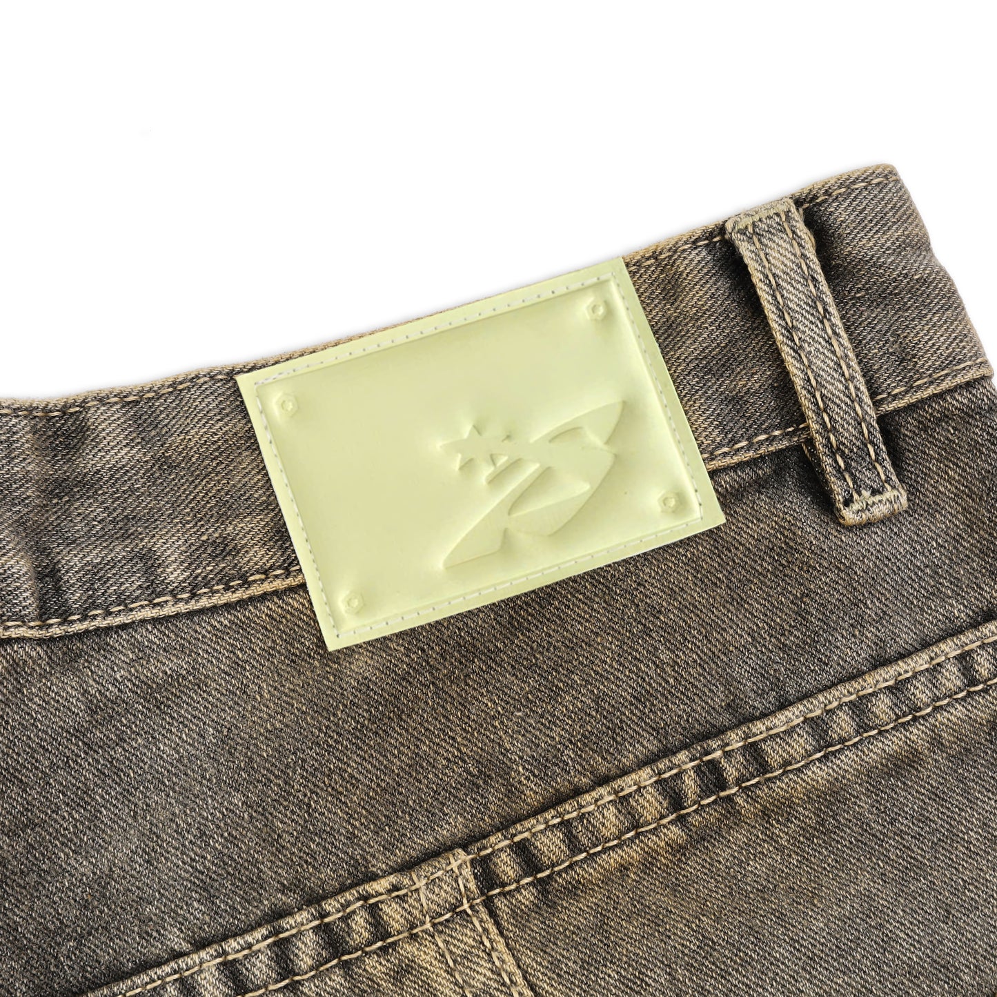 SWE ARC WIDE JEANS - MUD FADE