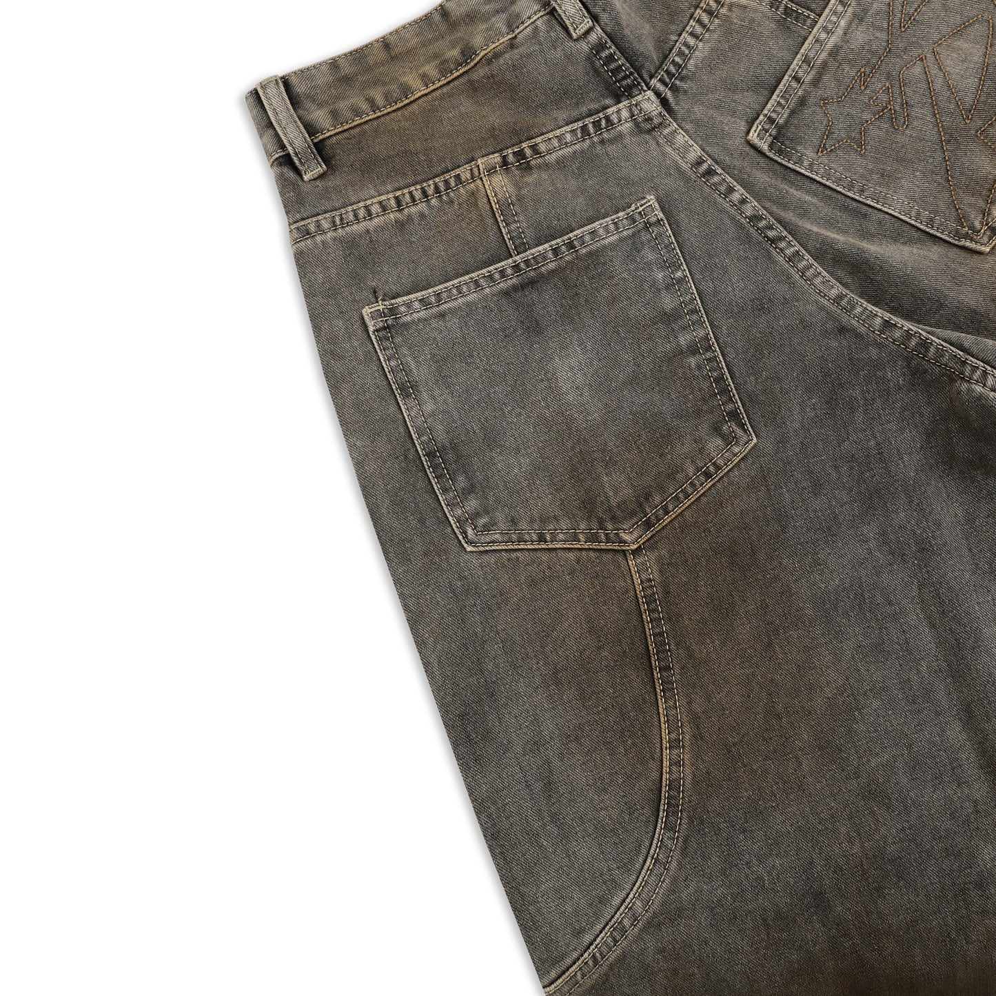 SWE ARC WIDE JEANS - MUD FADE