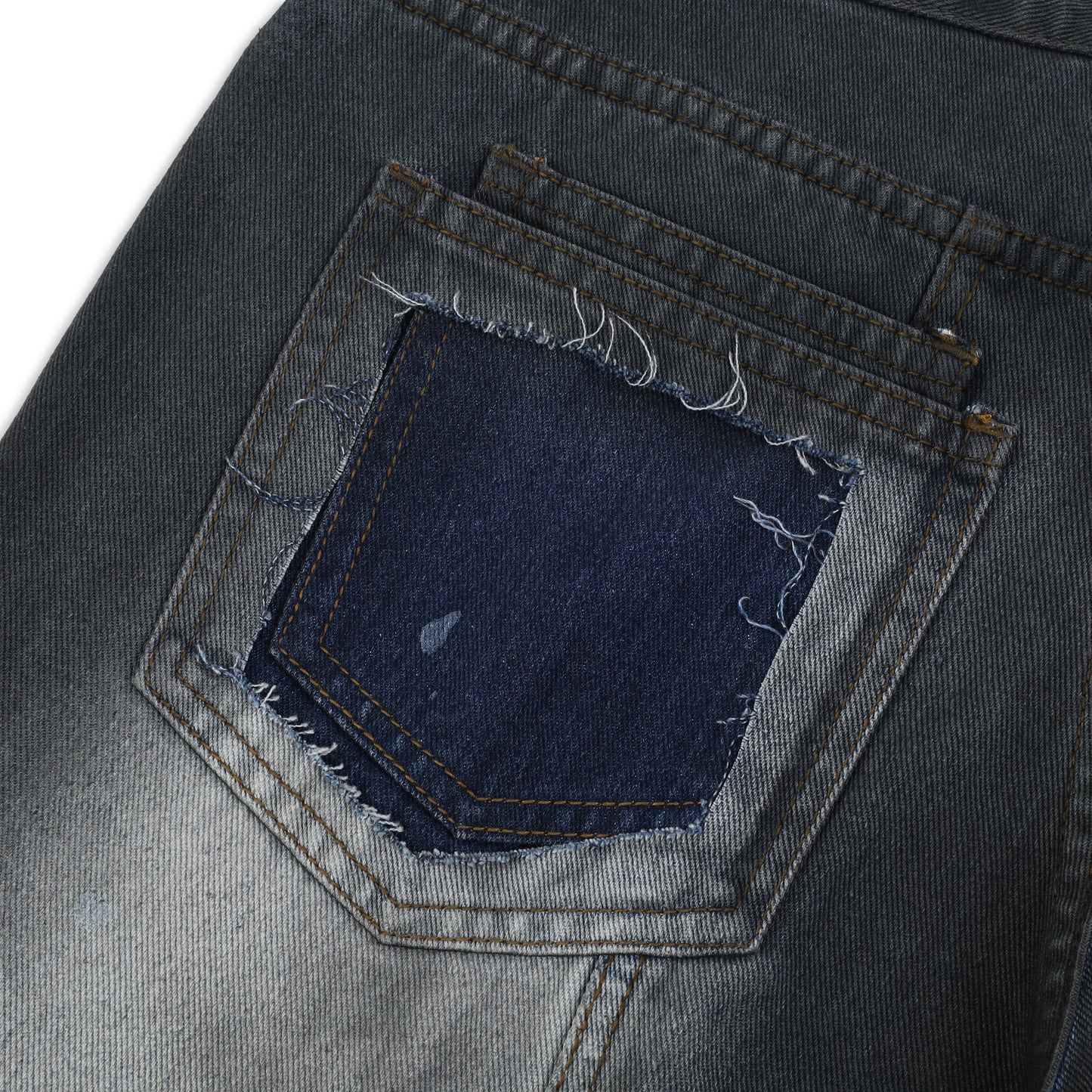 SWE PANEL FADE JEANS - ACID BLACK
