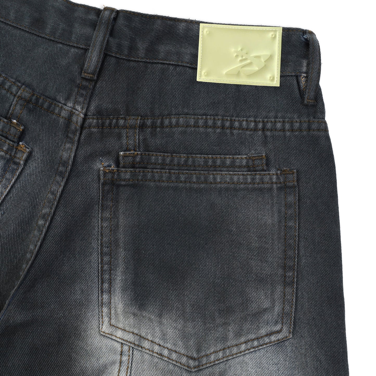 SWE PANEL FADE JEANS - ACID BLACK