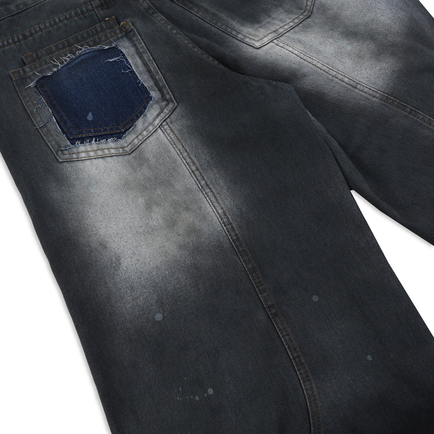 SWE PANEL FADE JEANS - ACID BLACK