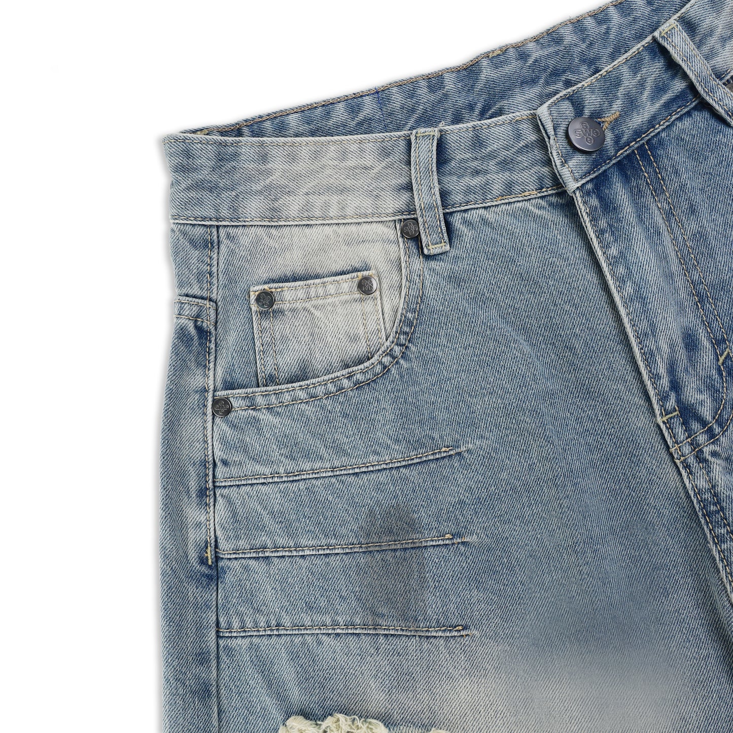 SWE ARC WIDE JEANS - MUD FADE