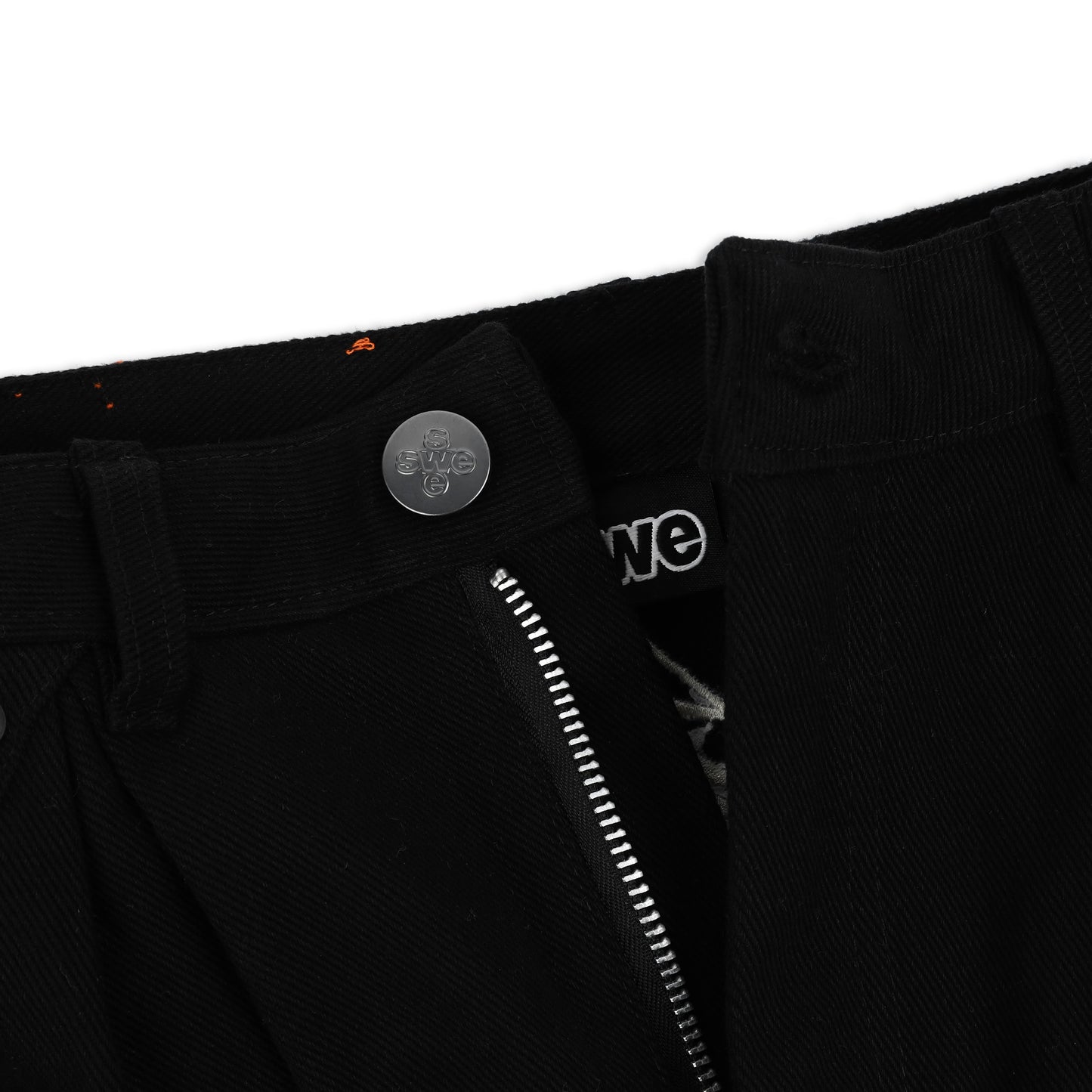 SWE BARREL KHAKI PANTS - BLACK