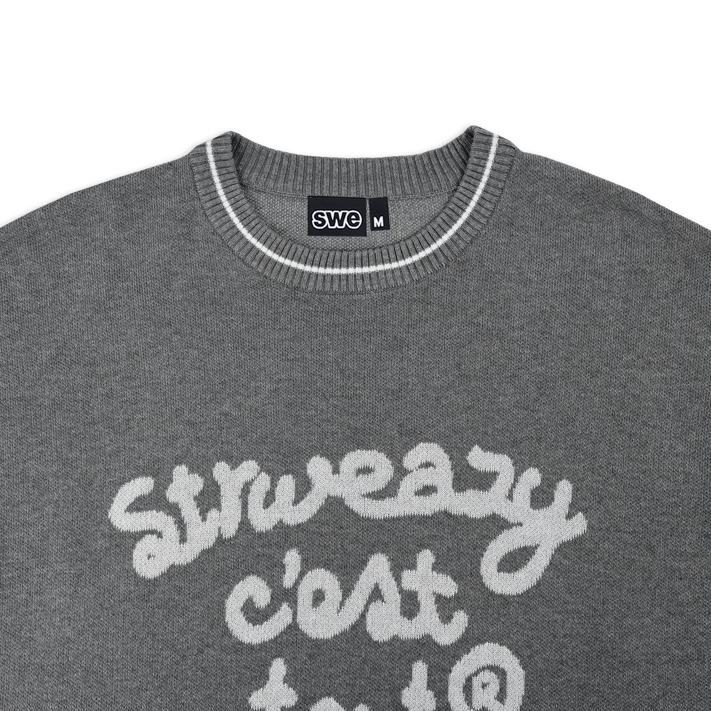 SWE C'EST TOUT KNIT TEE - GRAY