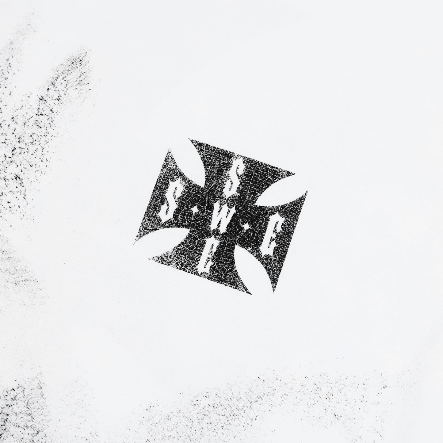 SWE CROSS L/S BOXY TEE - WHITE