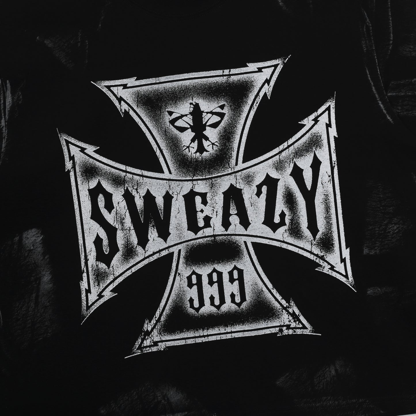 SWE CROSS BOXY TEE - BLACK