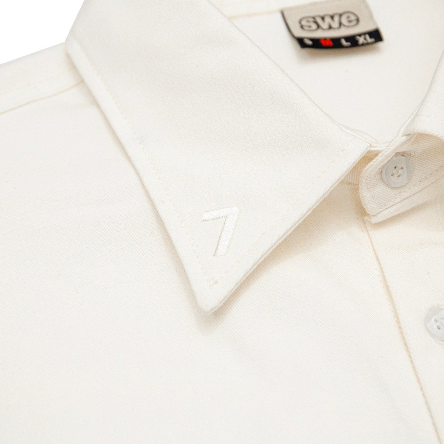 RED BUTTON SHIRT - BLACK/OFF WHITE