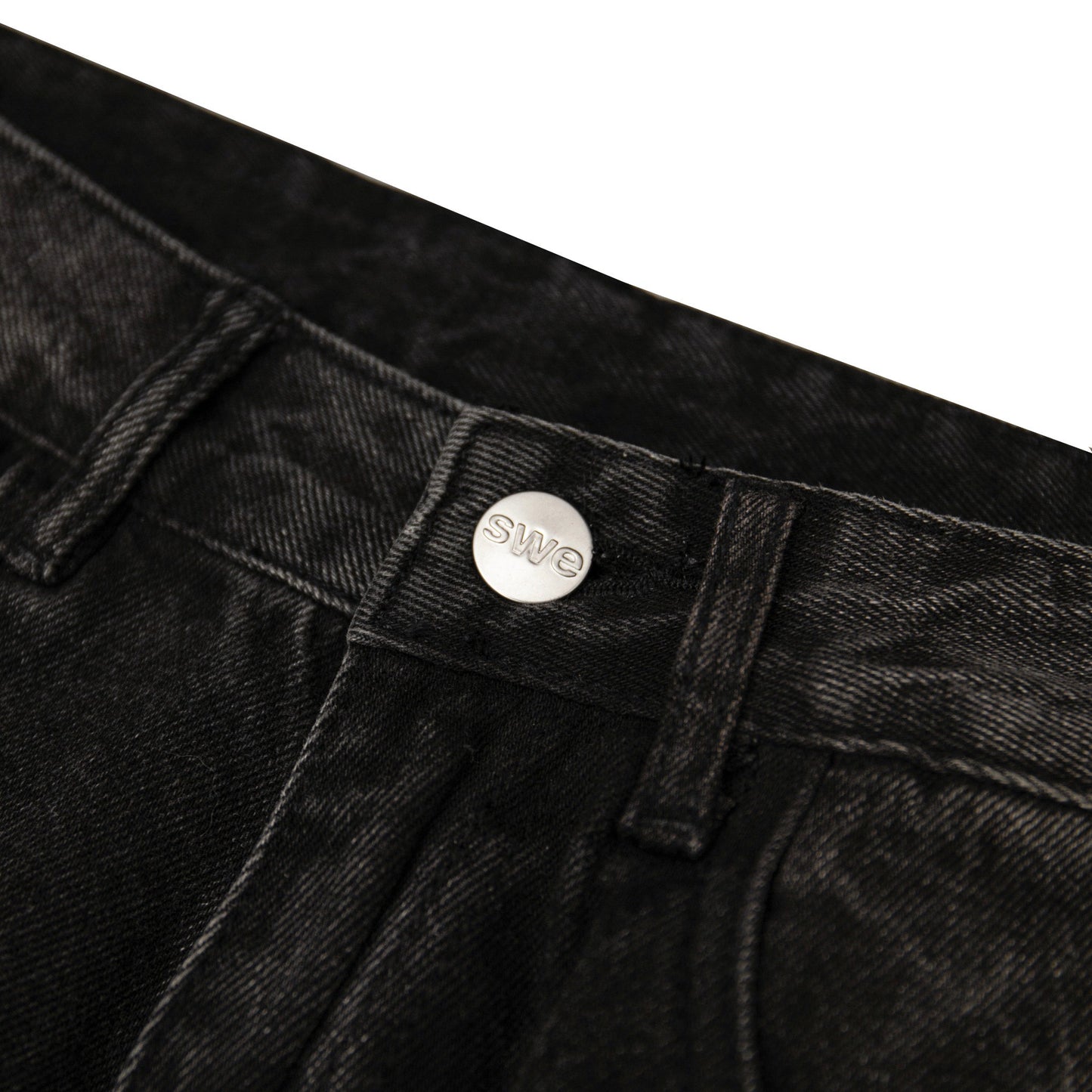 WASHED JEANS - BLACK