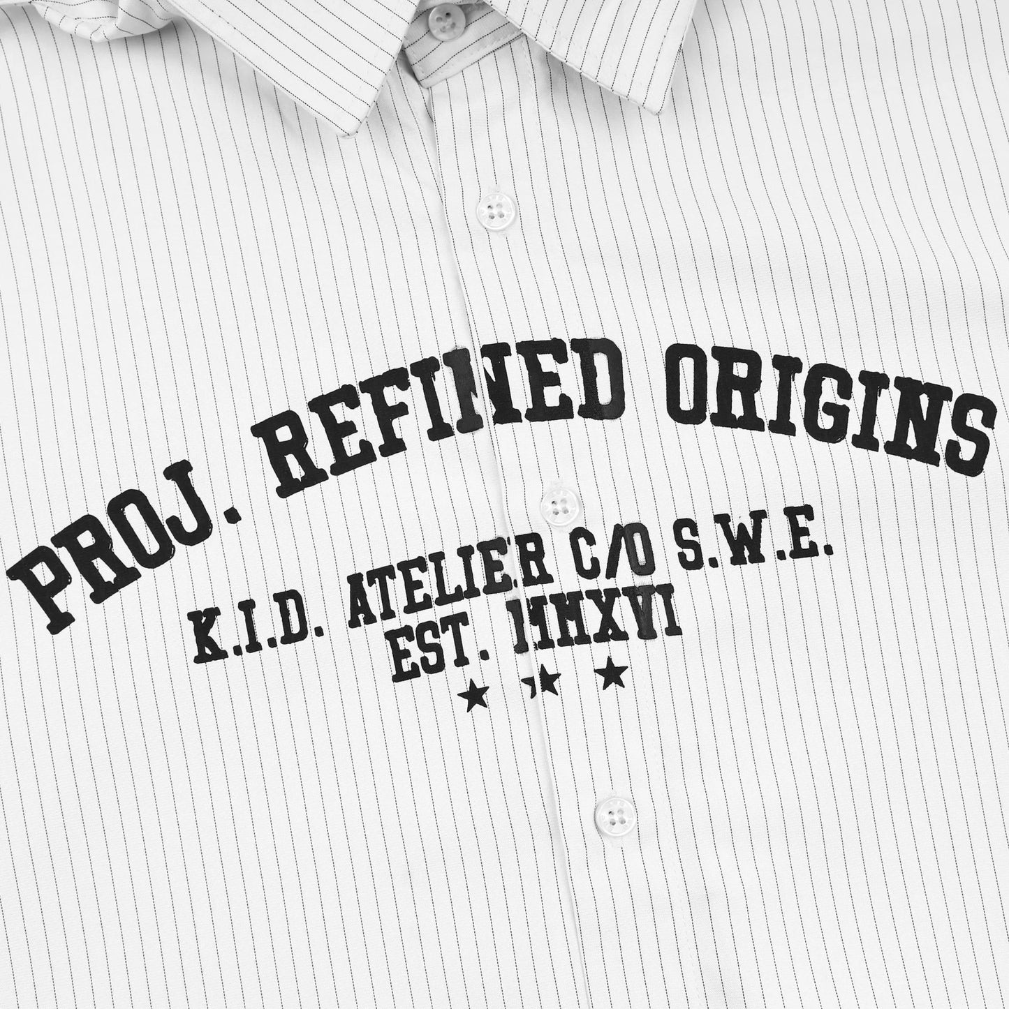 PROJECT L/S SHIRT - WHITE/BEIGE
