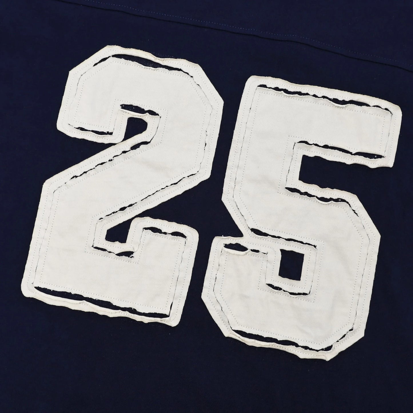 HOLLOW TEE - WHITE/NAVY