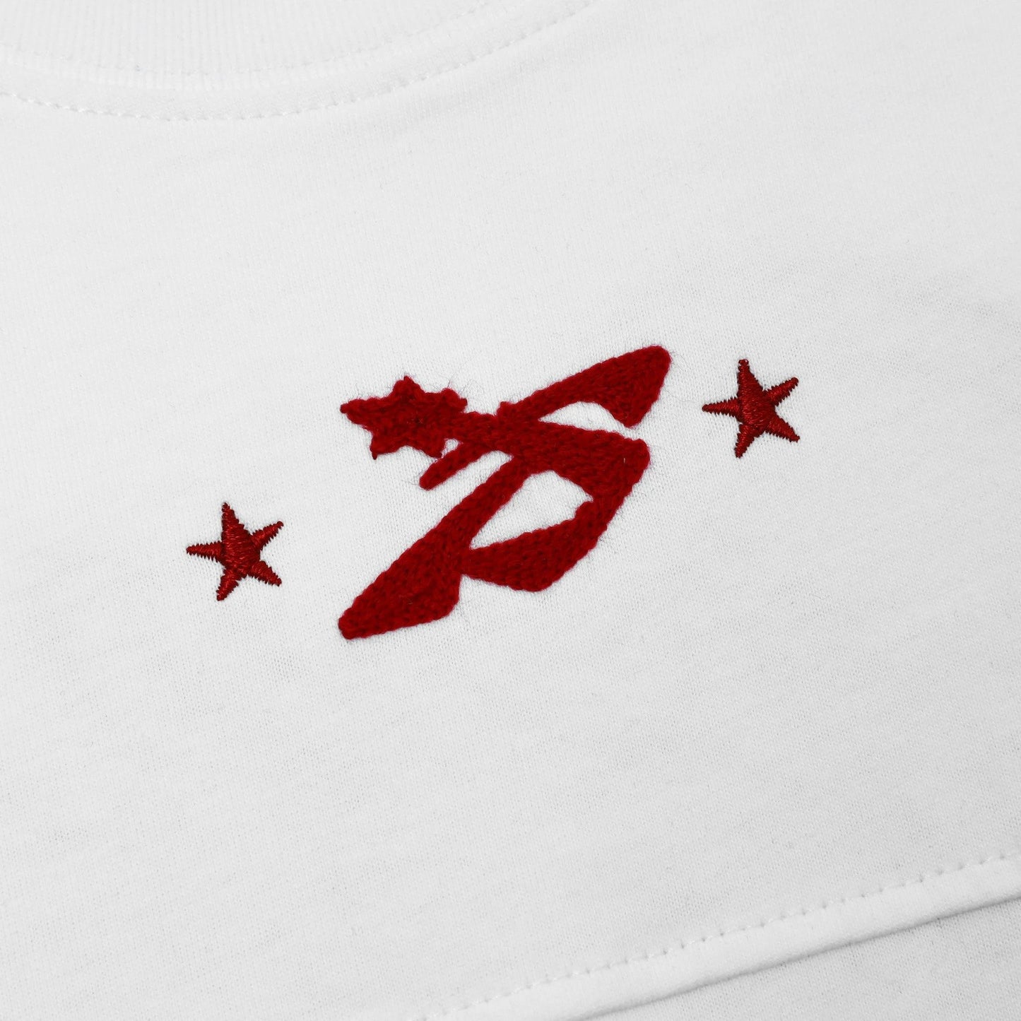 HOLLOW TEE - WHITE/NAVY