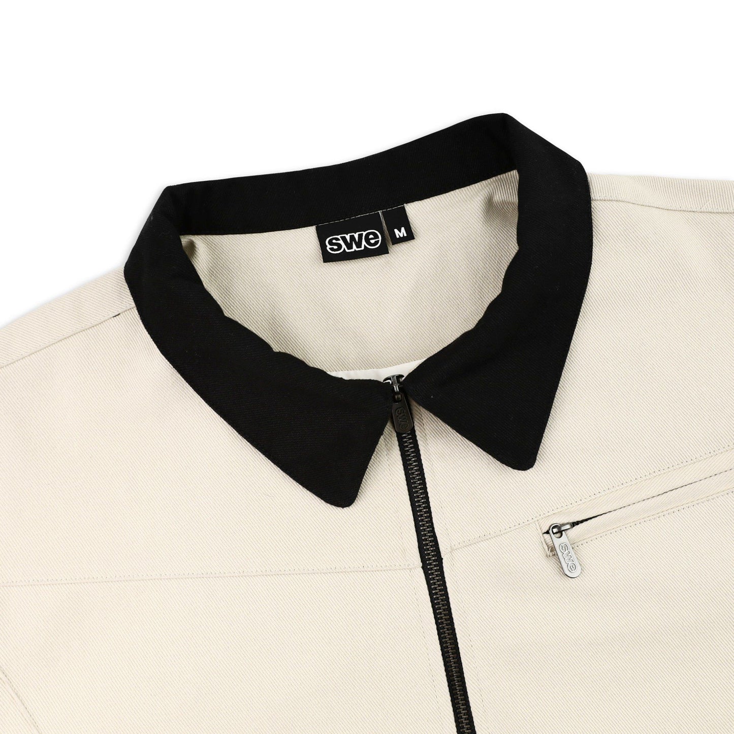 SCRIPT JACKET - BLACK/BEIGE