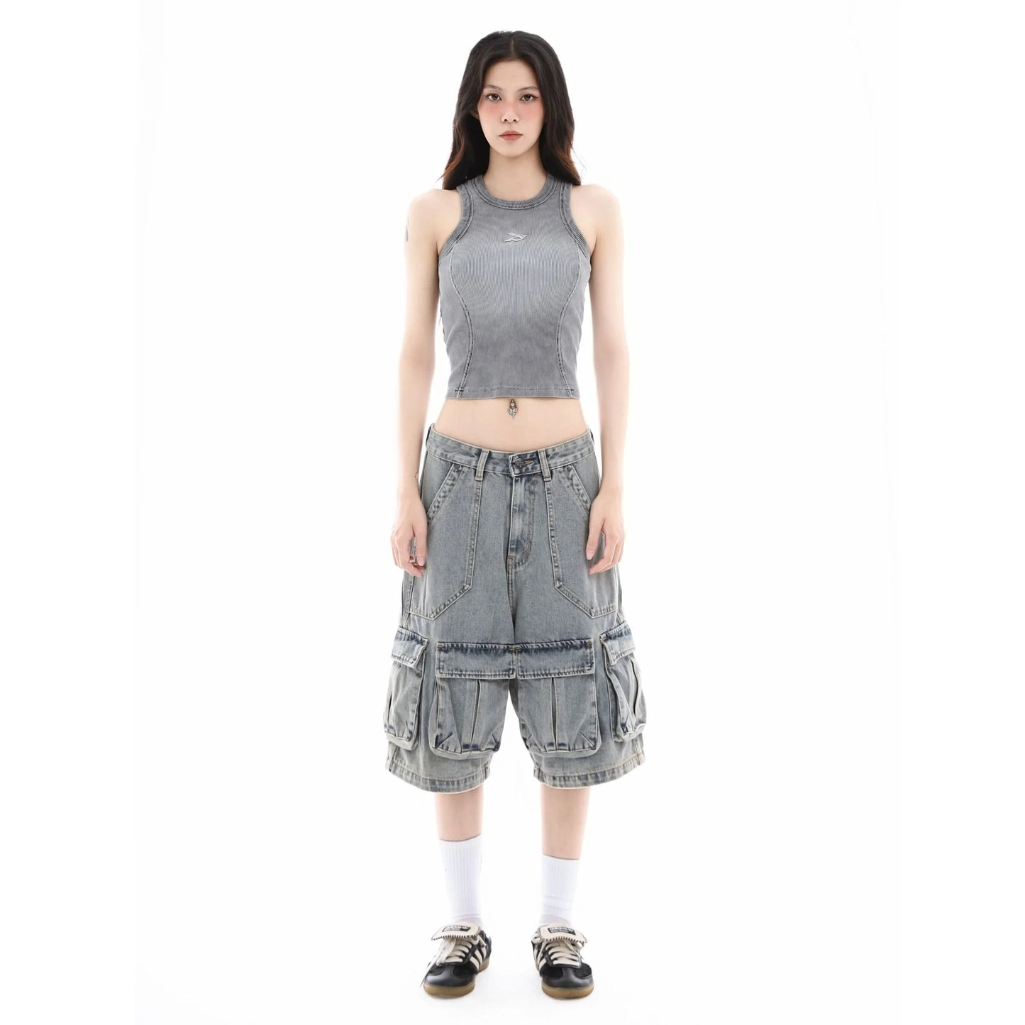 SHADOW TANKTOP (WOMEN/MEN) - GRAY/GRAPHITE
