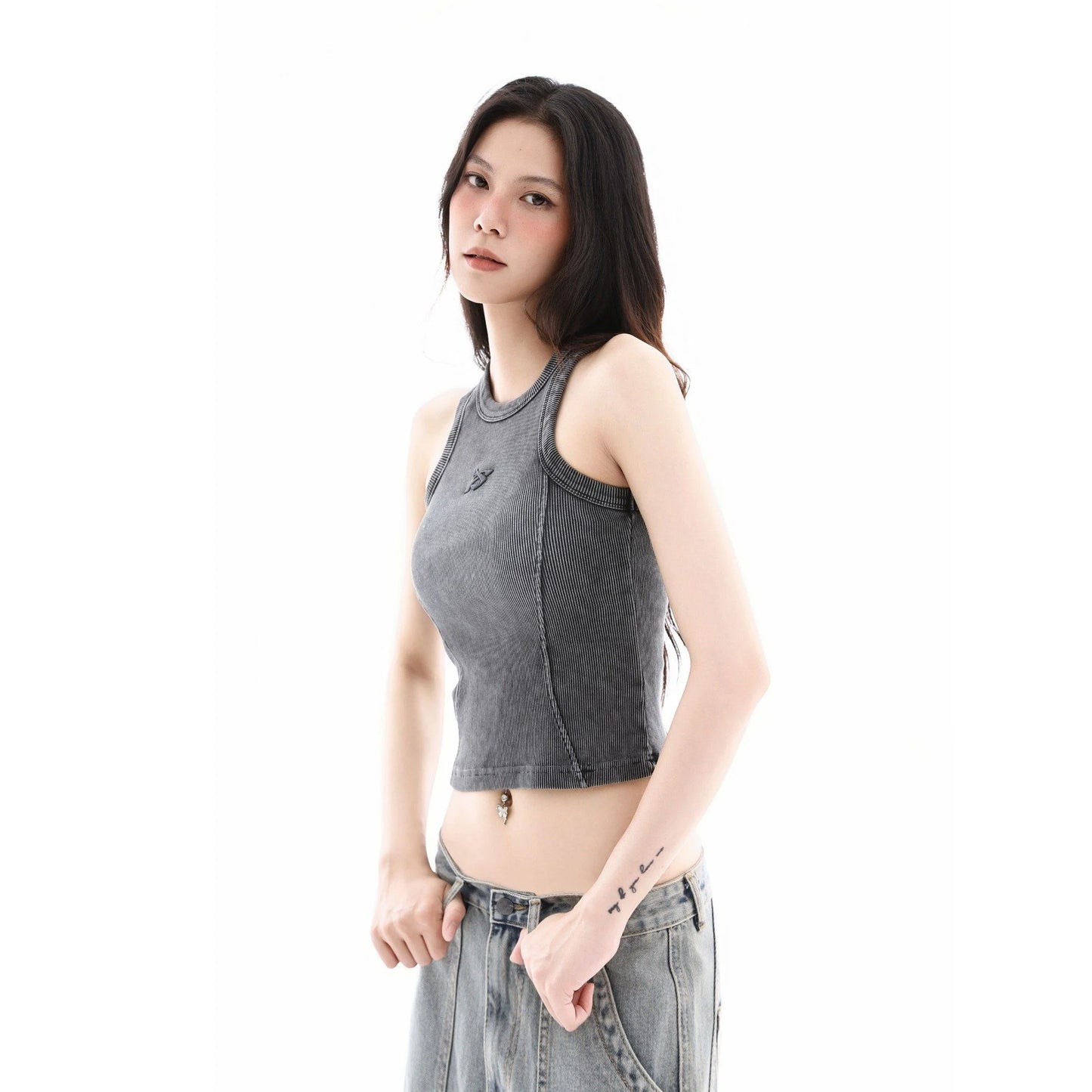 SHADOW TANKTOP (WOMEN/MEN) - GRAY/GRAPHITE