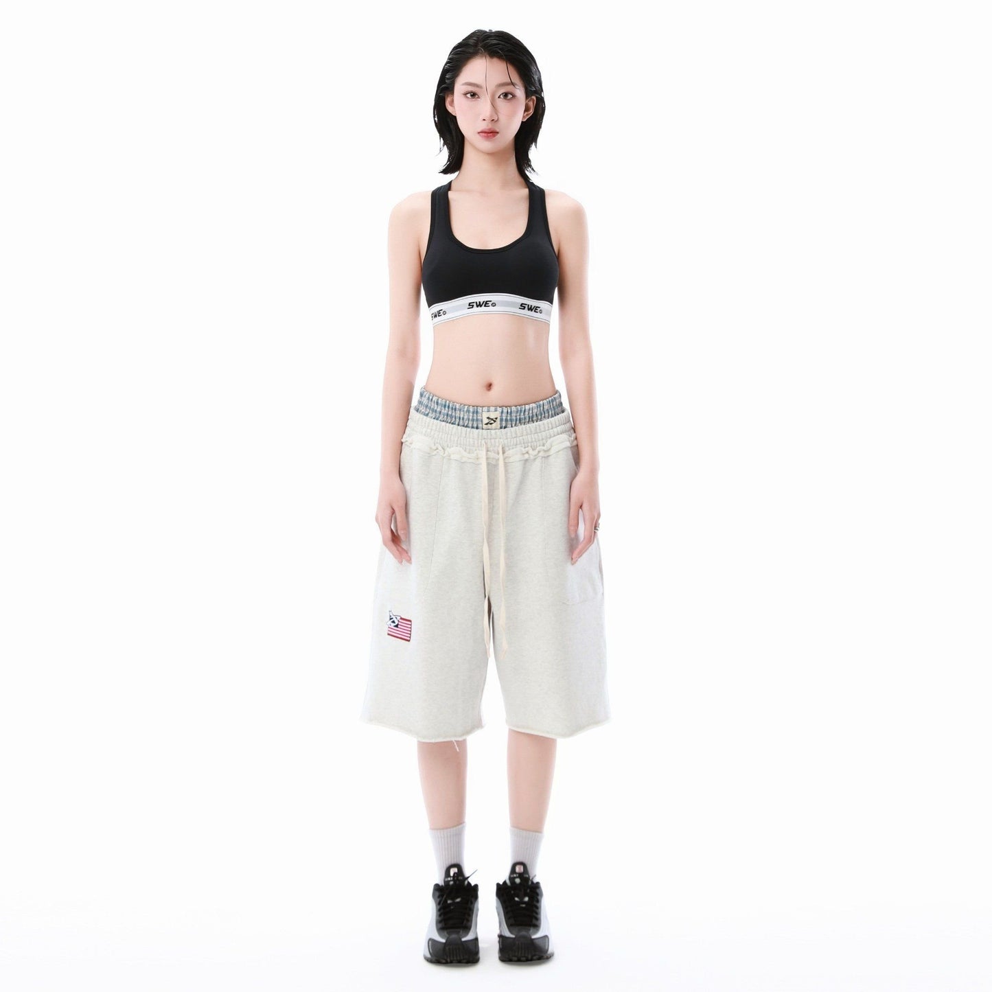 SWE DUALBAND SWEATSHORTS - GRAY