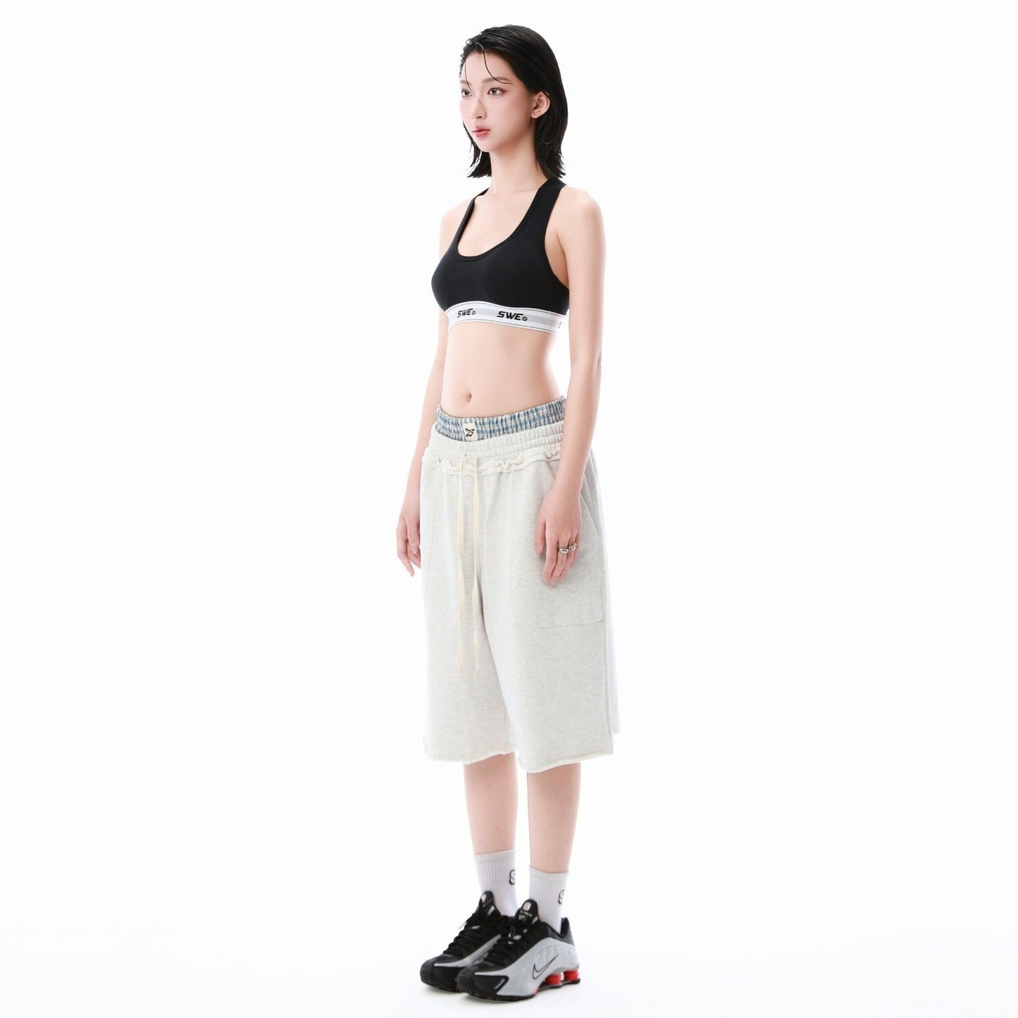 SWE DUALBAND SWEATSHORTS - GRAY