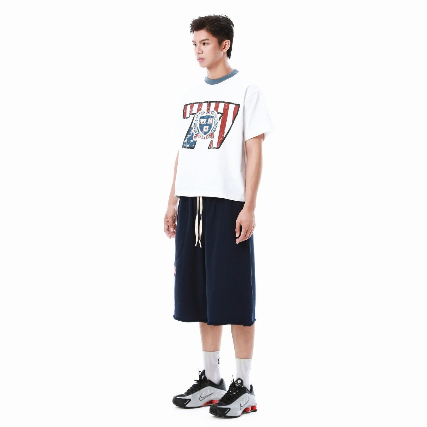 SWE CREST BOXY TEE - WHITE