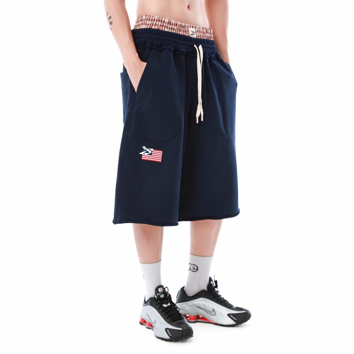 SWE DUALBAND SWEATSHORTS - NAVY
