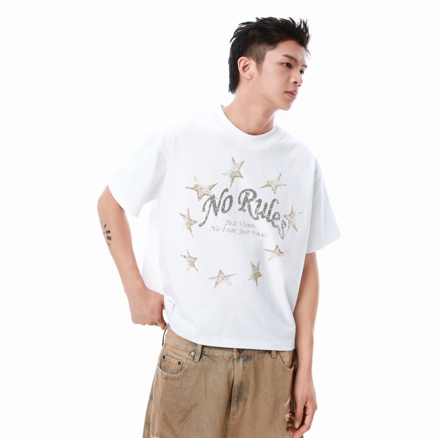 SWE RULELESS BOXY TEE - WHITE