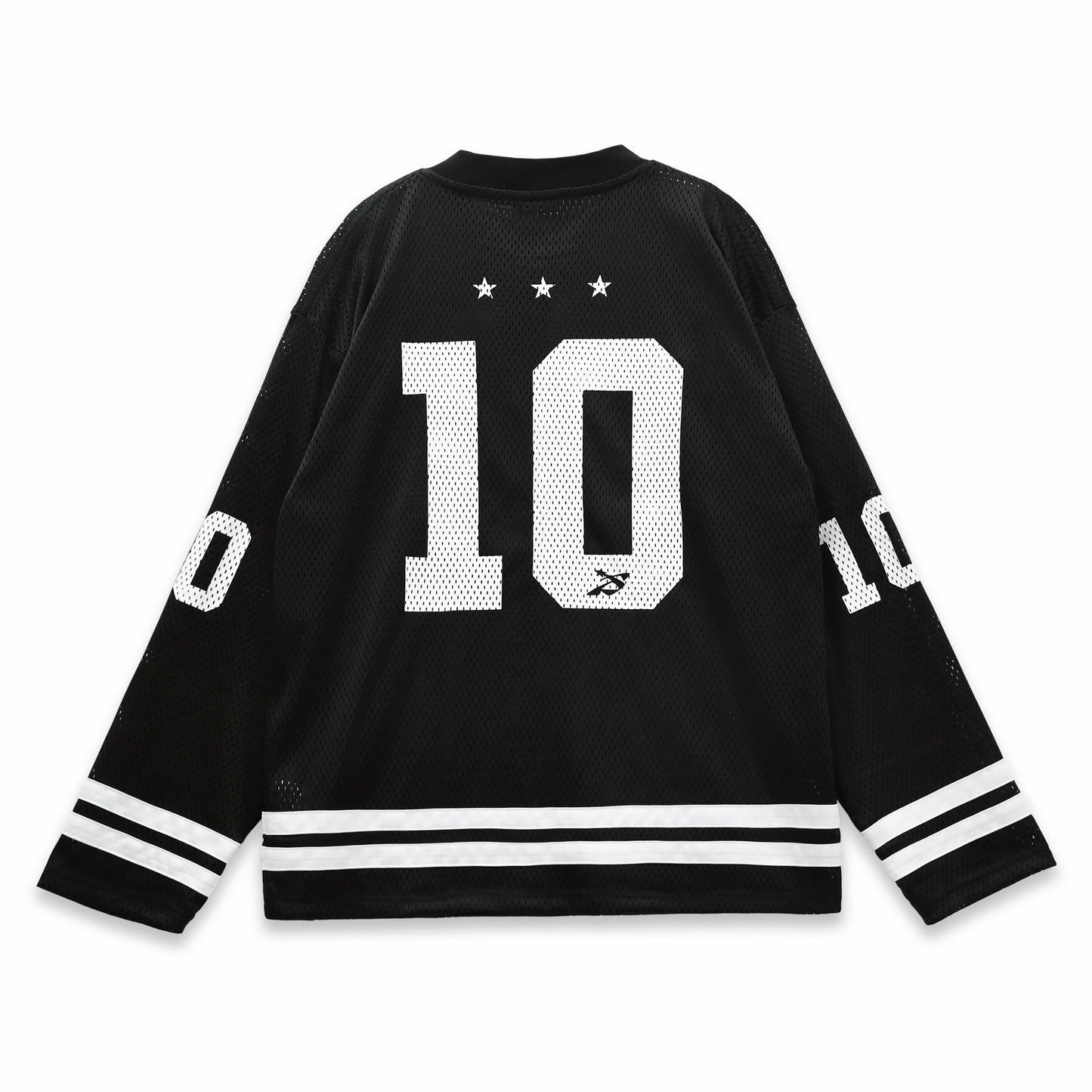 CREW LS JERSEY - BLACK/RED