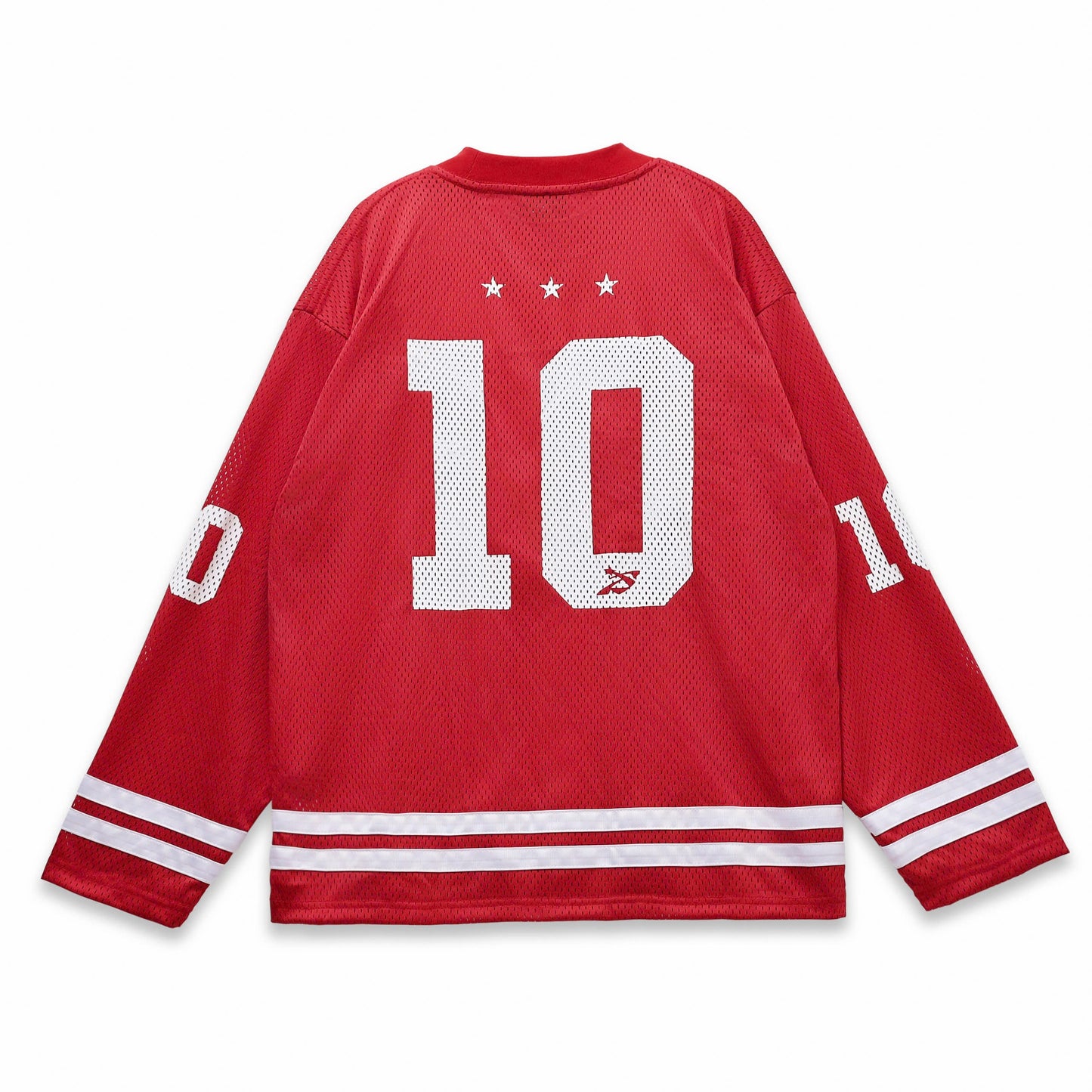 CREW LS JERSEY - BLACK/RED