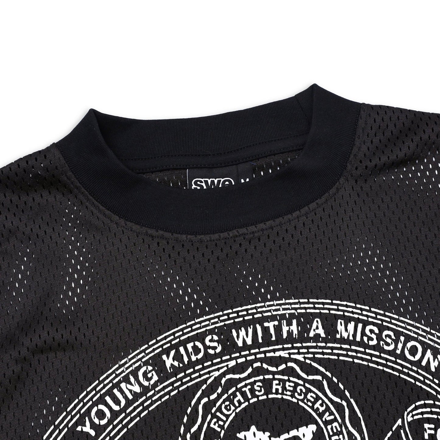 CREW LS JERSEY - BLACK/RED