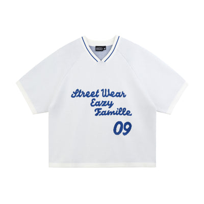 SWE FAM KNIT BOXY TEE - MISTRAL