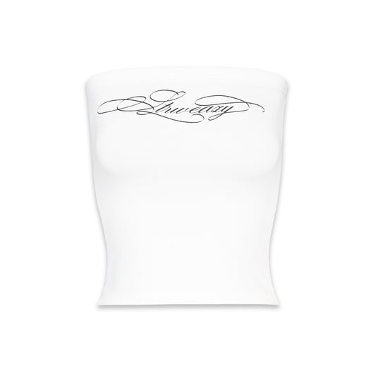 SWE FLOW TUBE TOP - WHITE