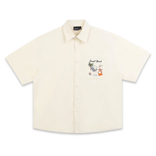 SWE SUNSET POCKET SHIRT - CREAM