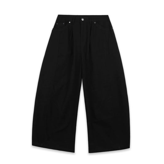 SWE BARREL KHAKI PANTS - BLACK