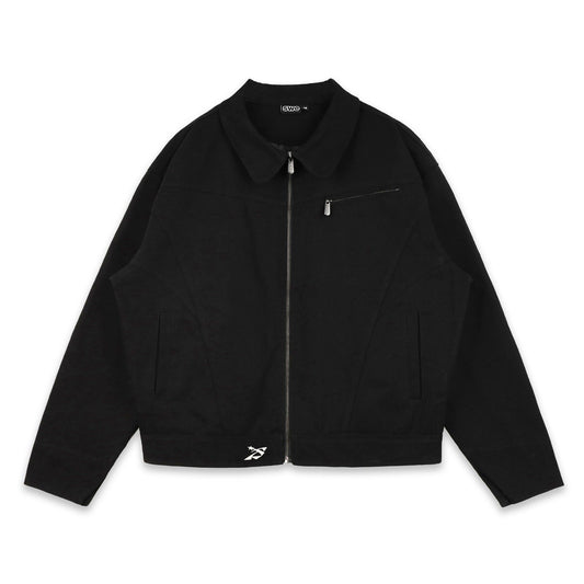 SWE SCRIPT JACKET - BLACK